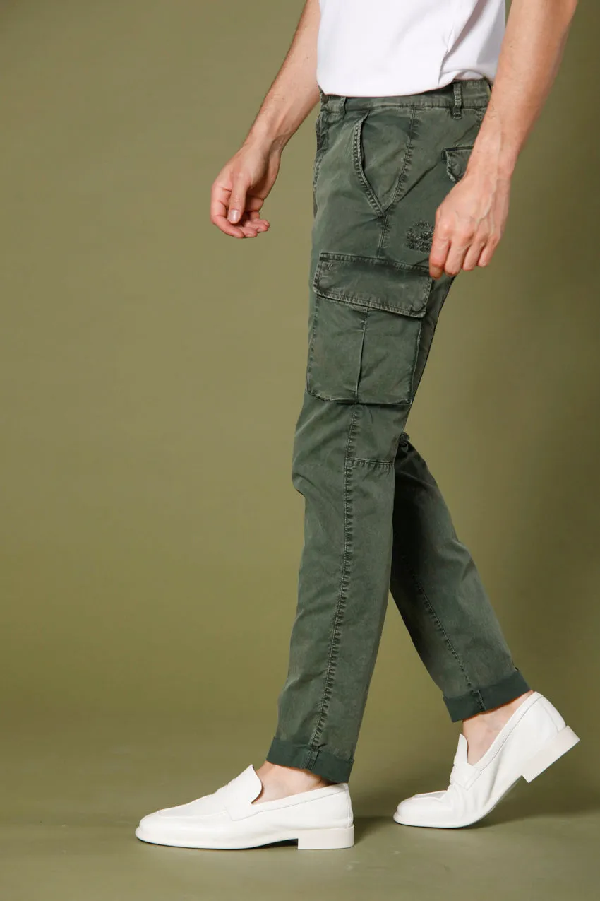 Chile men's cargo pants in stretch twill icon washing extra slim sold by Mason's product image thumbnail 3