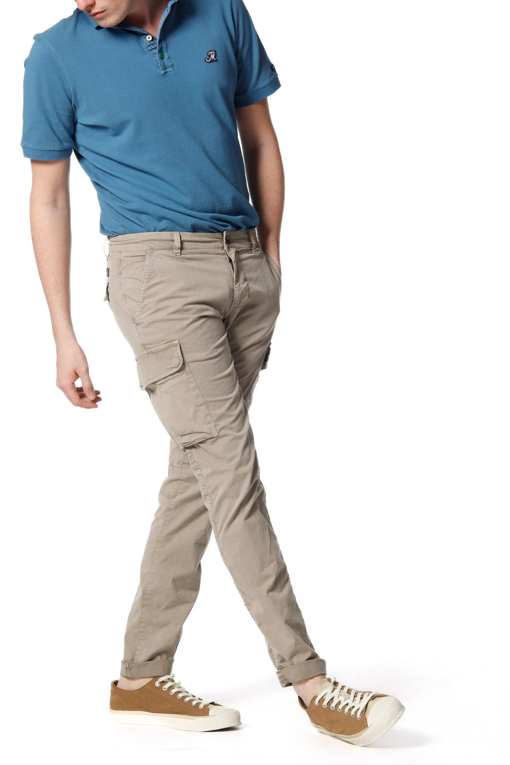 Chile man cargo pants in stretch cotton icon washing extra slim sold by Mason's product image thumbnail 2