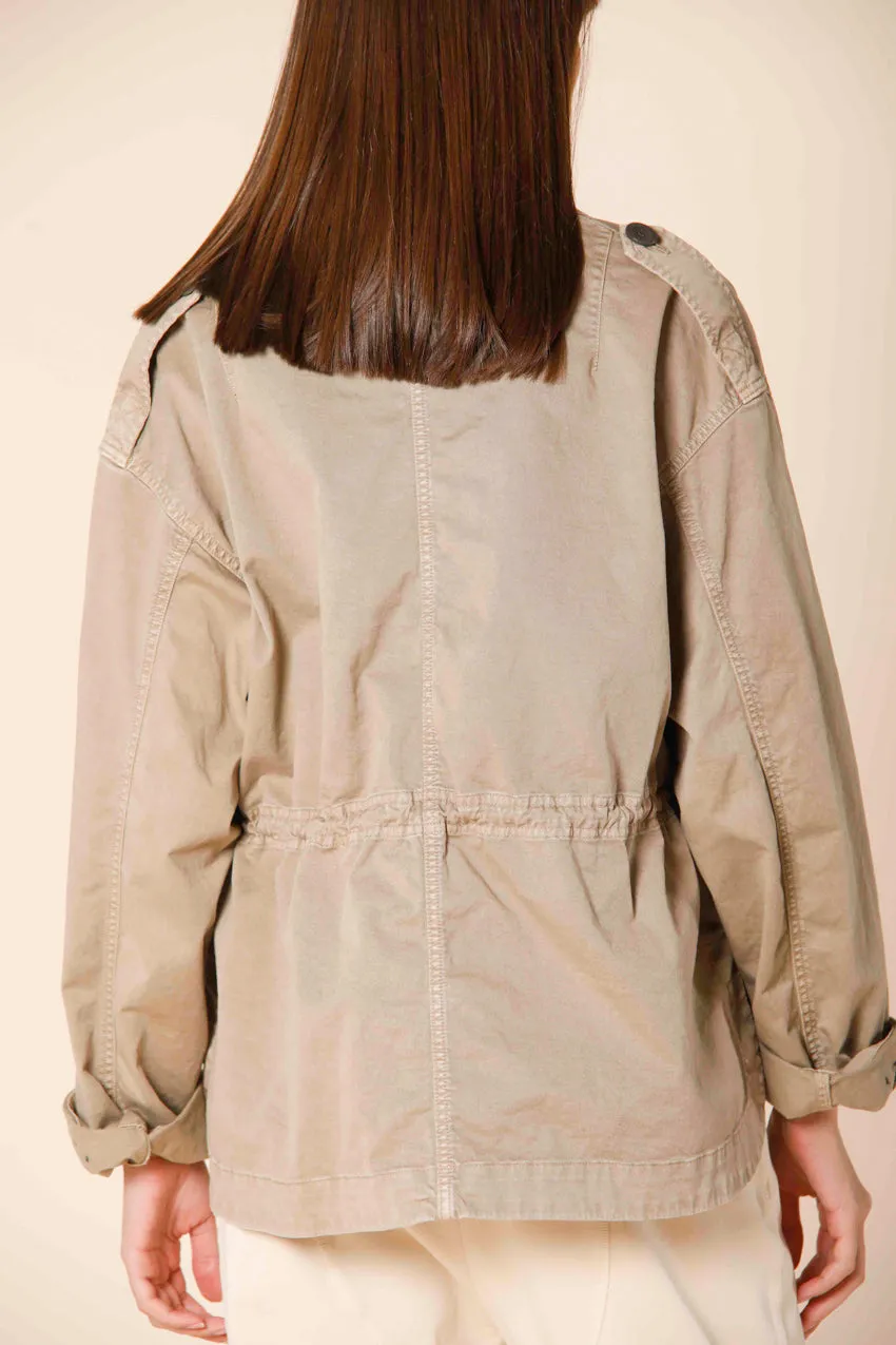 Florance woman's field jacket in twill with embroidery on the pocket sold by Mason's product image thumbnail 4
