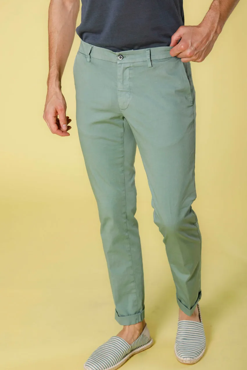 New York men's chino pants in stretch satin regular ① sold by Mason's