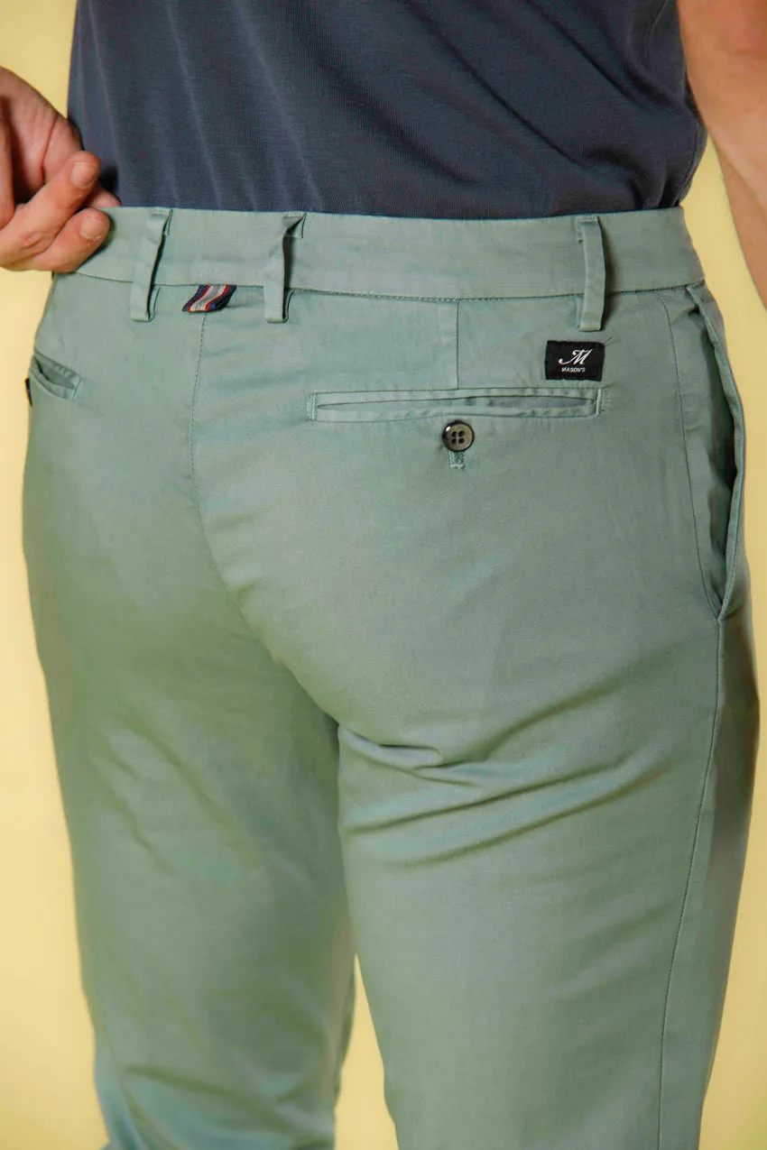 New York men's chino pants in stretch satin regular ① sold by Mason's product image thumbnail 3