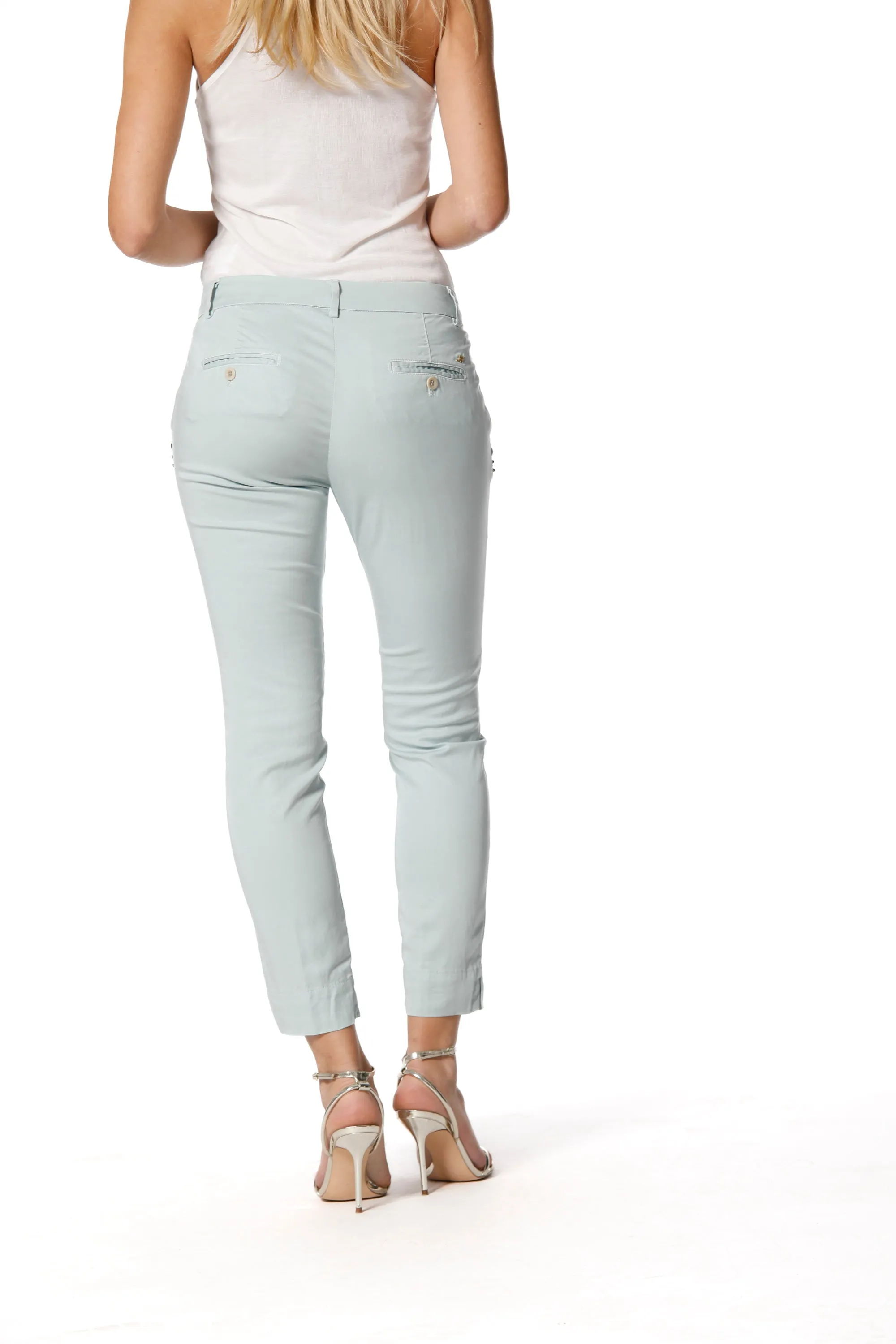 Jaqueline Capri woman chino pants in tencel curvy ① sold by Mason's product image thumbnail 5