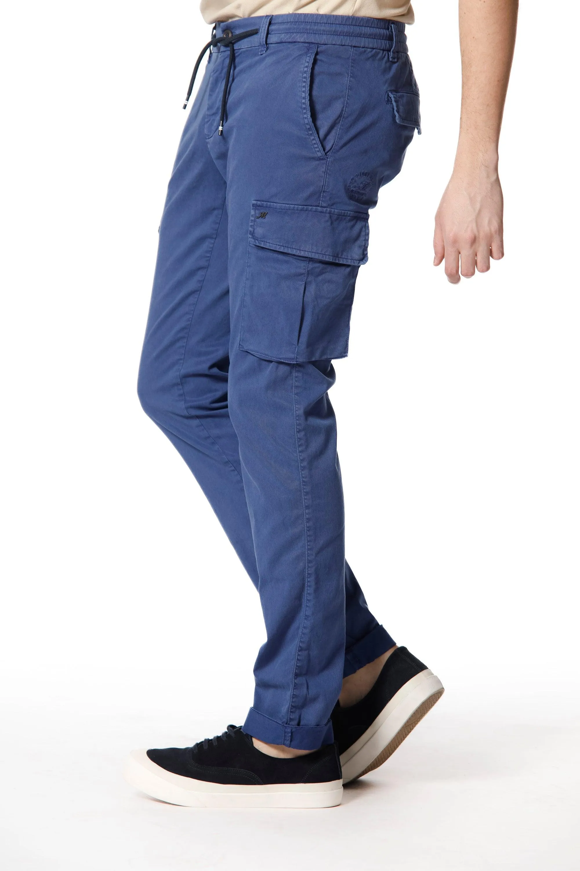 Chile Jogger man cargo pants in cotton and tencel extra slim sold by Mason's