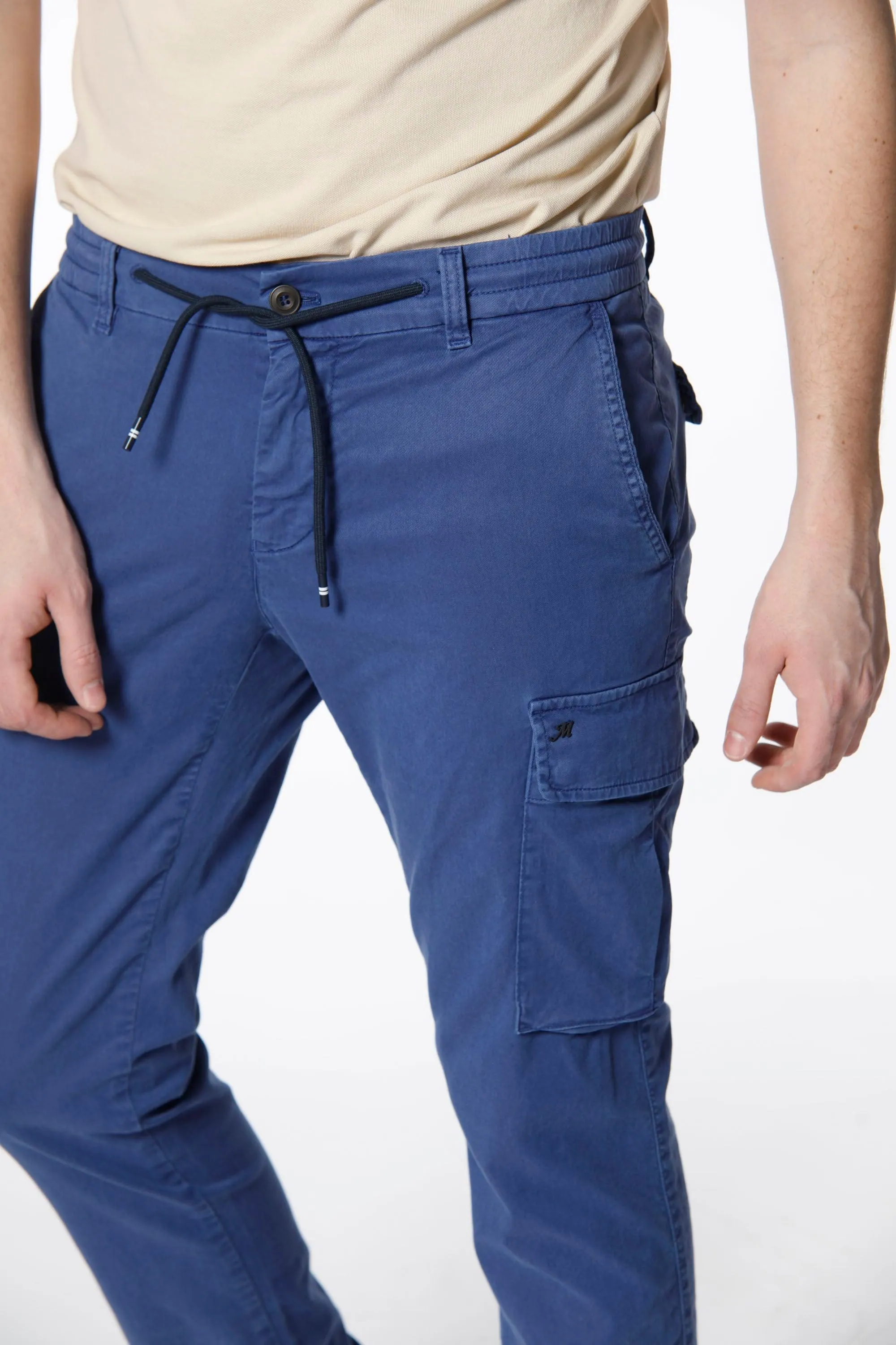 Chile Jogger man cargo pants in cotton and tencel extra slim sold by Mason's product image thumbnail 3