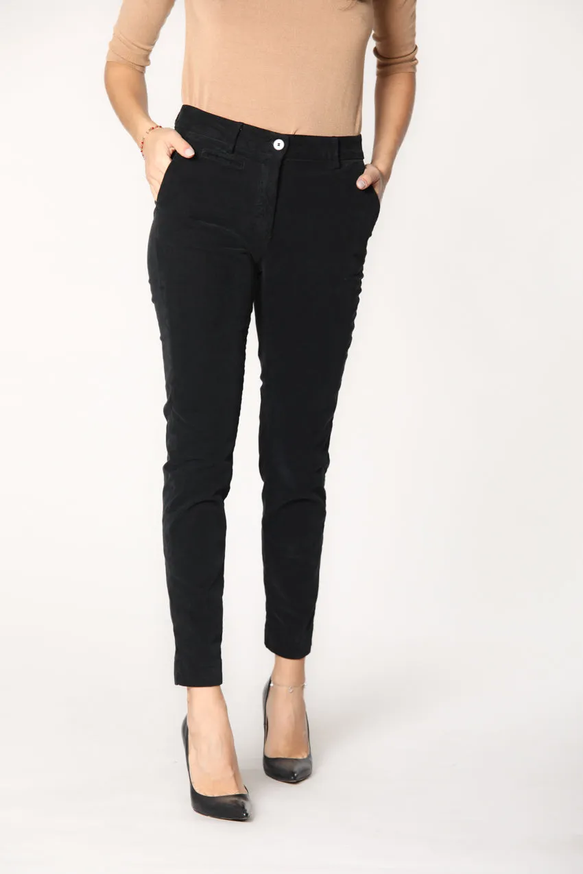 New York Slim woman velvet chino pants sold by Mason's