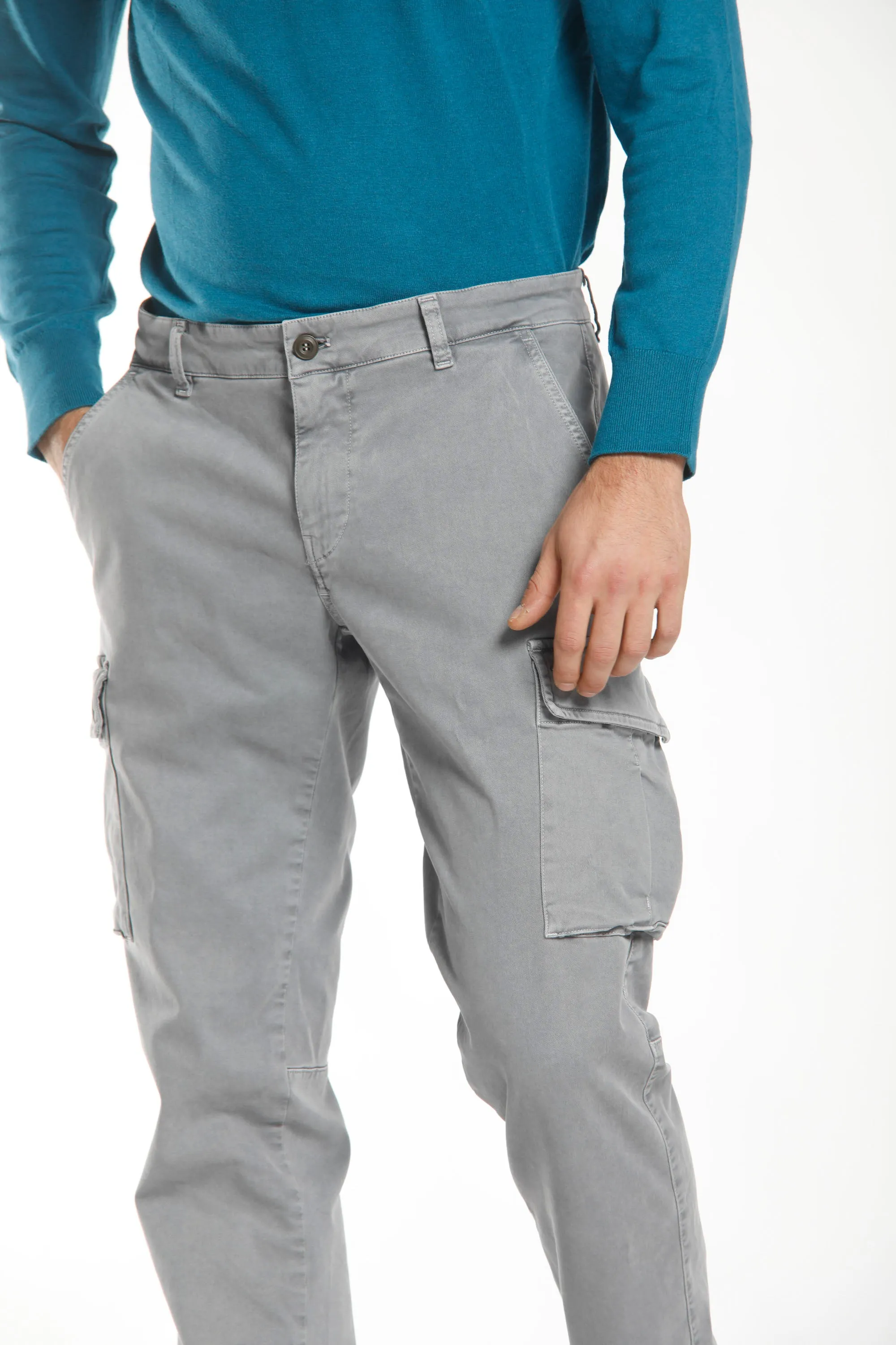 Chile man cargo pant in gabardine extra slim sold by Mason's product image thumbnail 2
