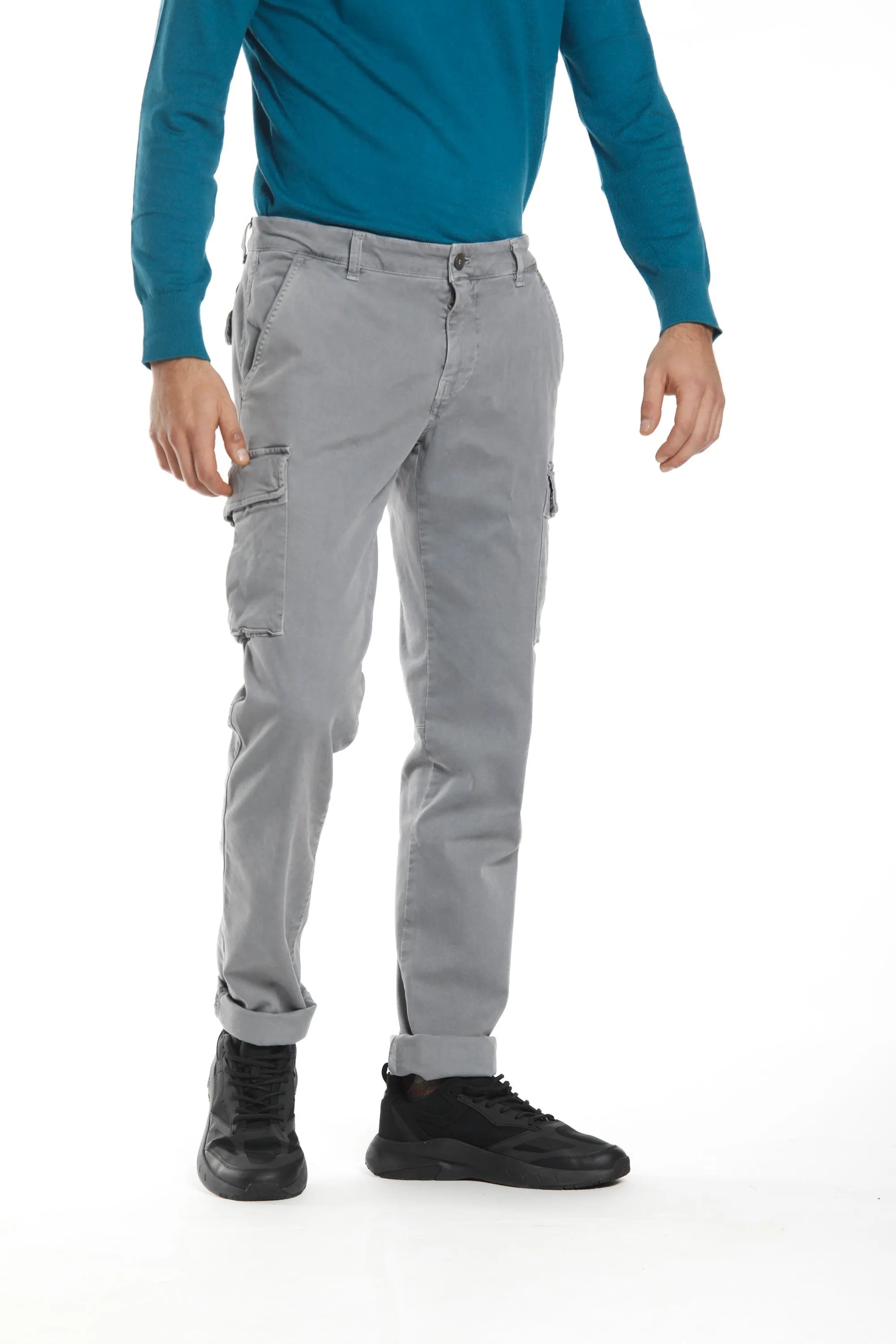 Chile man cargo pant in gabardine extra slim sold by Mason's