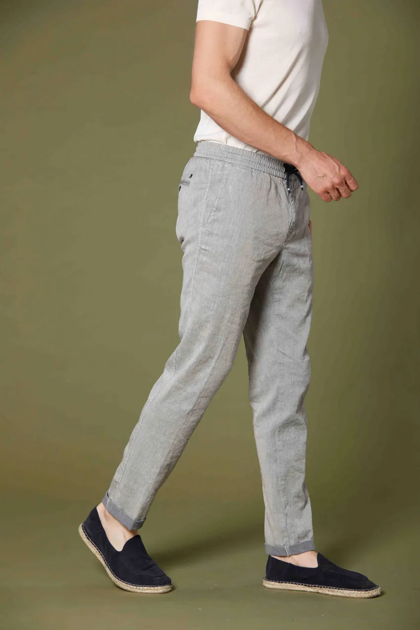 New York men's chino jogger pants in linen and cotton regular sold by Mason's product image thumbnail 4