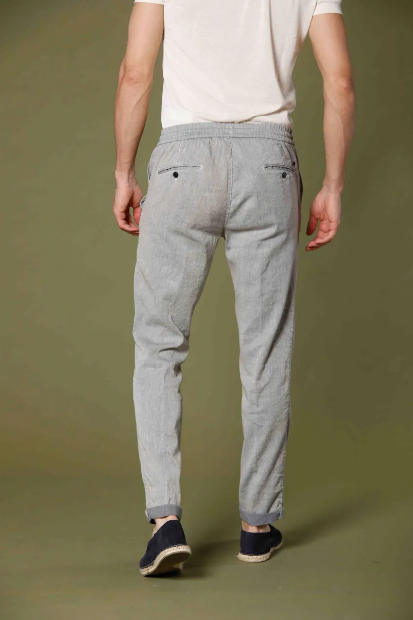 New York men's chino jogger pants in linen and cotton regular sold by Mason's product image thumbnail 3