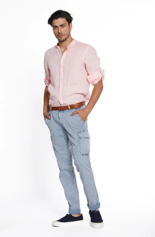 Chile man cargo pants in stretch cotton icon washing extra slim sold by Mason's