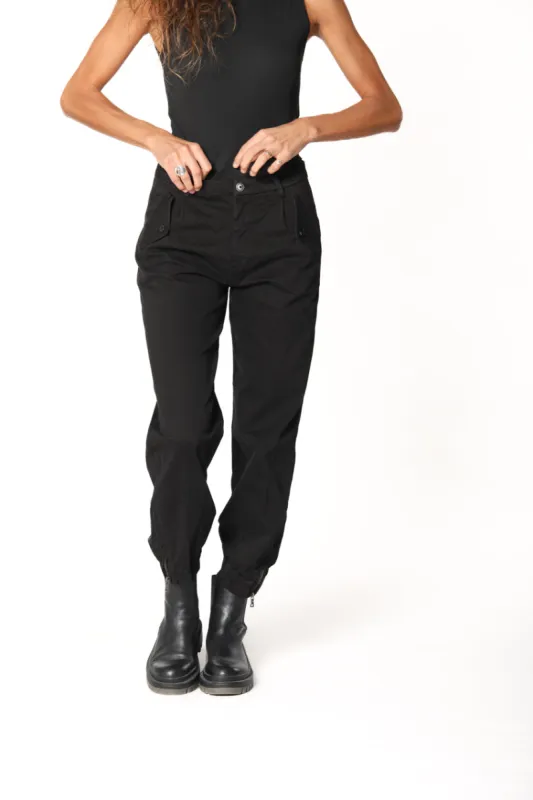 Evita woman satin cargo pants curvy sold by Mason's