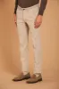 Torino Elegance men's chino pants in cotton stretch with galles pattern slim fit sold by Mason's