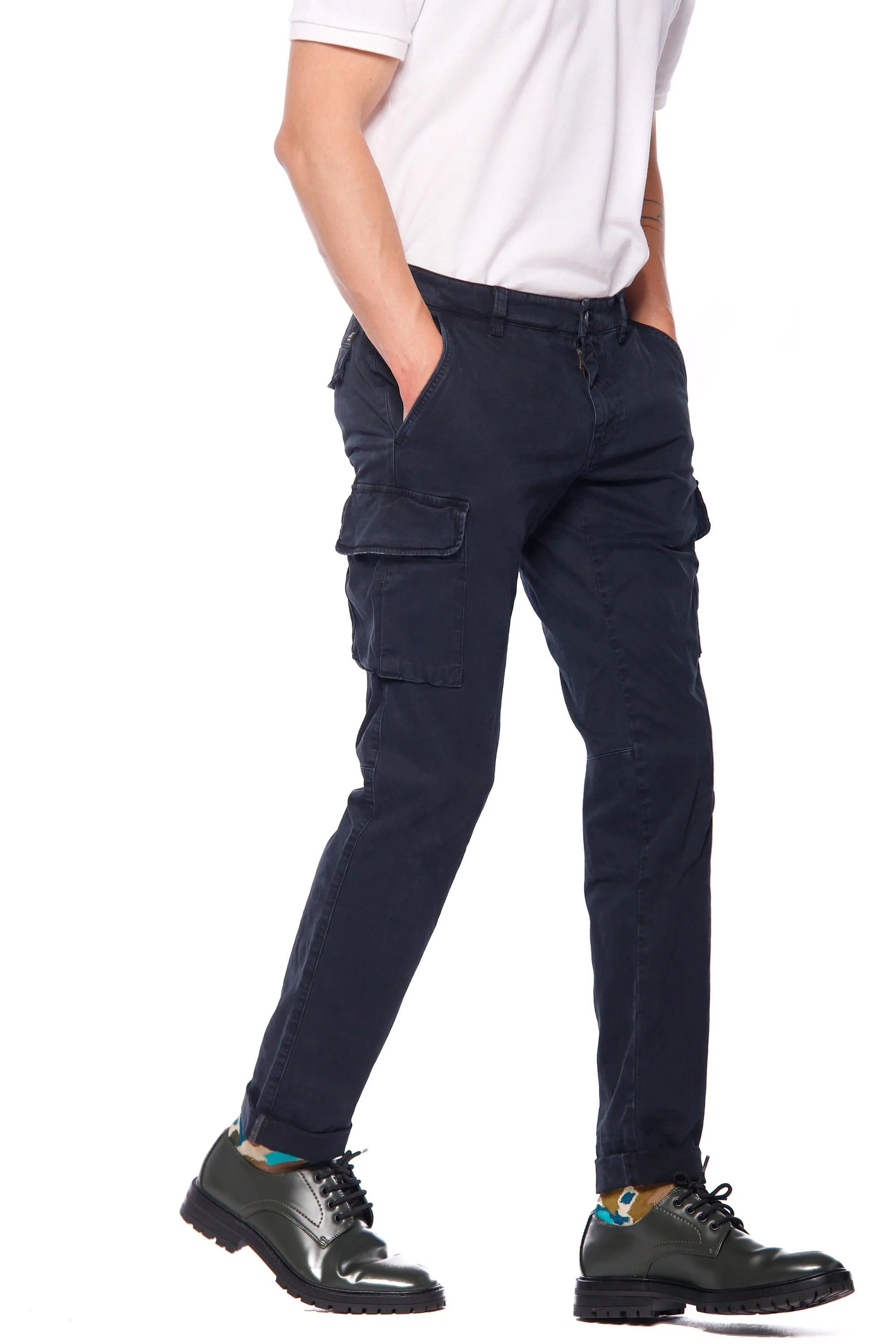Chile man cargo pant in gabardine extra slim ① sold by Mason's product image thumbnail 2