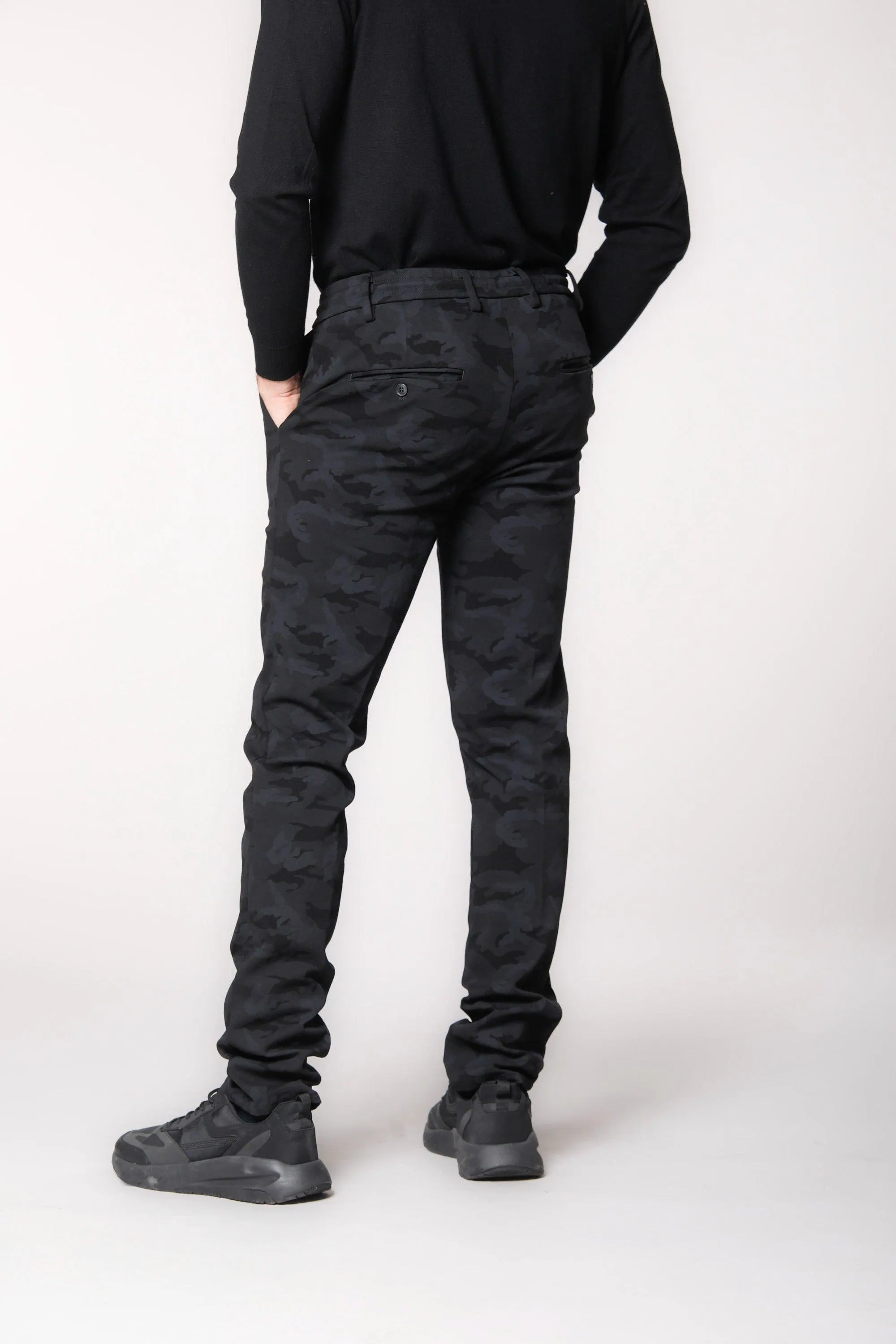 Milano Jogger man viscose chino pants camouflage pattern extra slim sold by Mason's product image thumbnail 5