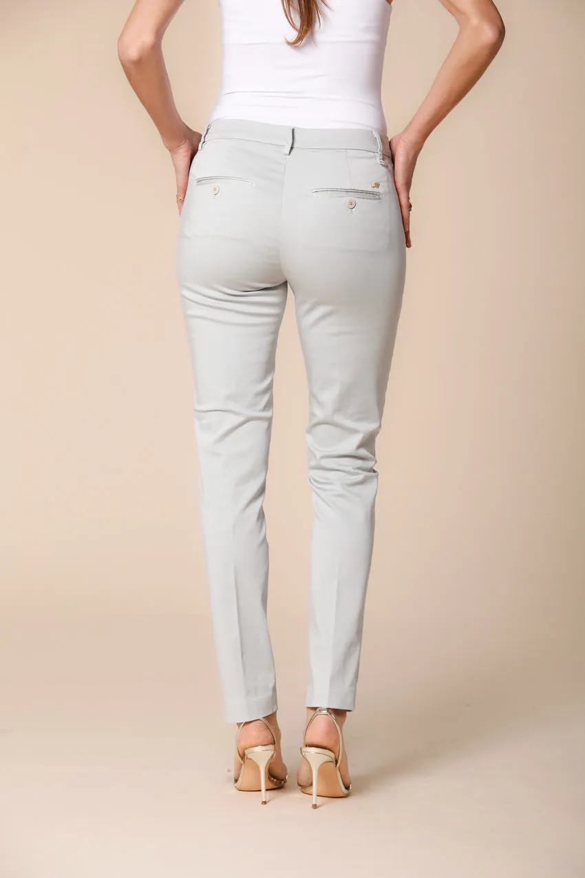New York Slim women's chino pants in stretch satin slim ① sold by Mason's product image thumbnail 4