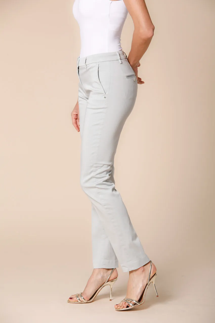 New York Slim women's chino pants in stretch satin slim ① sold by Mason's product image thumbnail 3