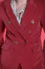 Caroline woman double breasted velvet blazer sold by Mason's