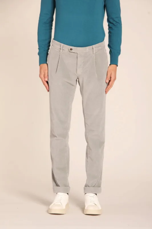 Genova Style men's velvet 500-striped regular fit chino pants sold by Mason's