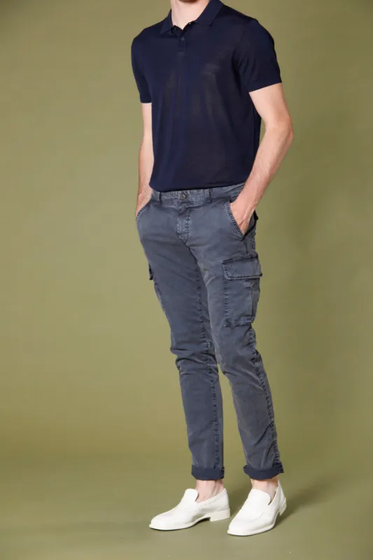 Chile men's cargo pants in stretch twill icon washing extra slim sold by Mason's