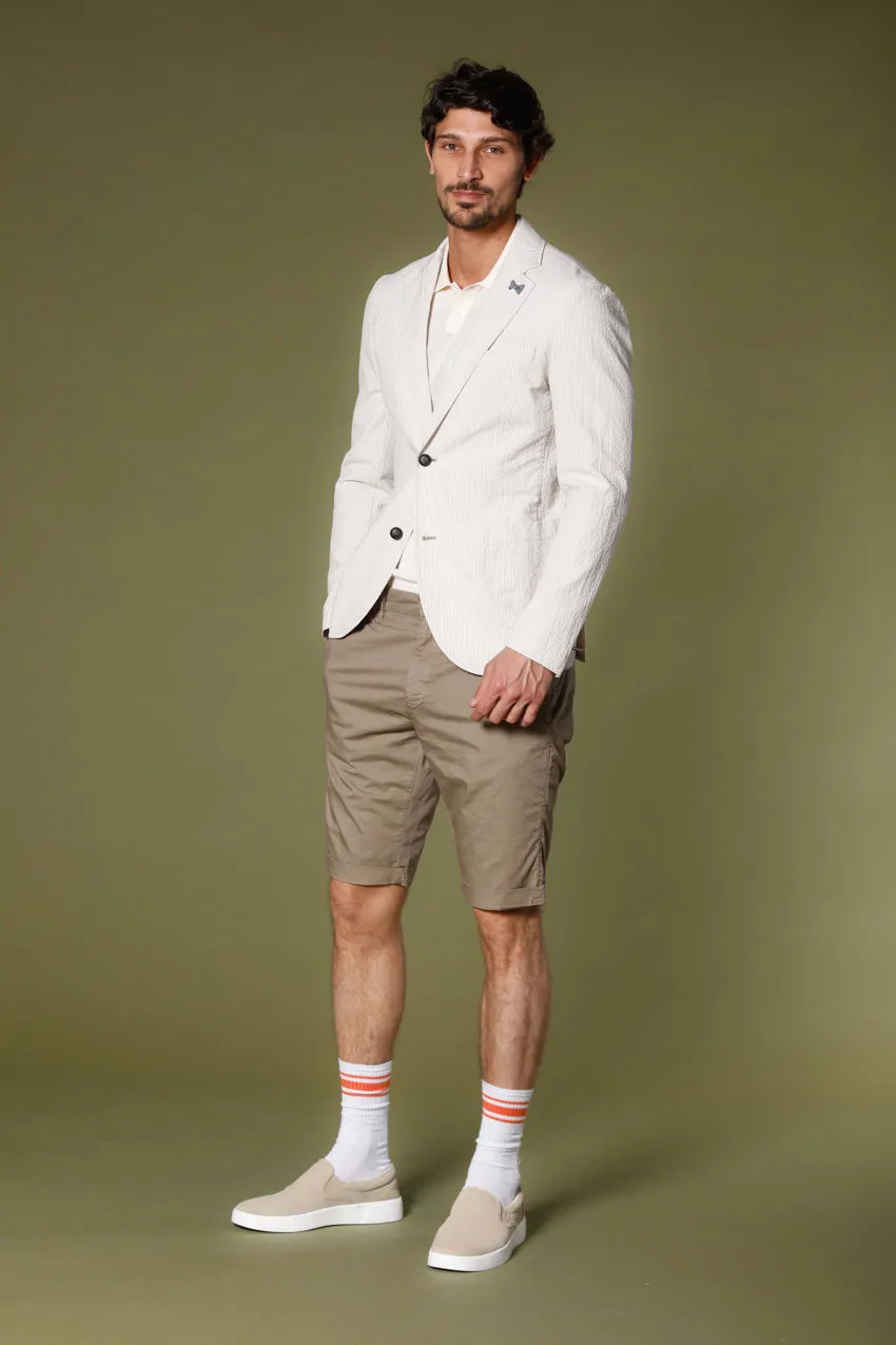 London men's chino bermuda in stretch gabardine regular fit ① sold by Mason's product image thumbnail 2