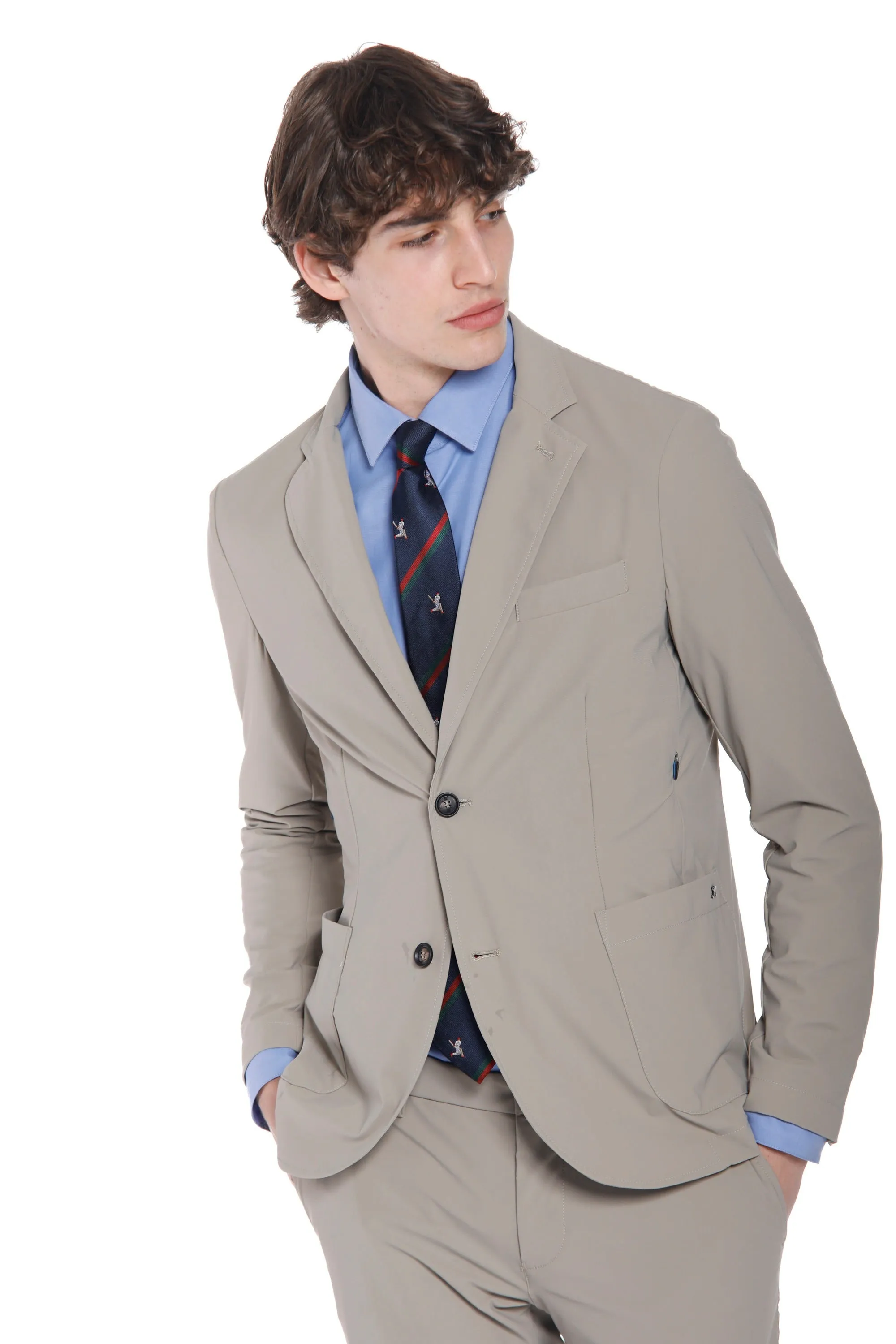 Da Vinci Tech Dynamic men's blazer in super technical jersey regular sold by Mason's