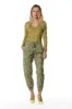 Cargo Jogger woman cargo pants in tencel with camouflage pattern relaxed sold by Mason's