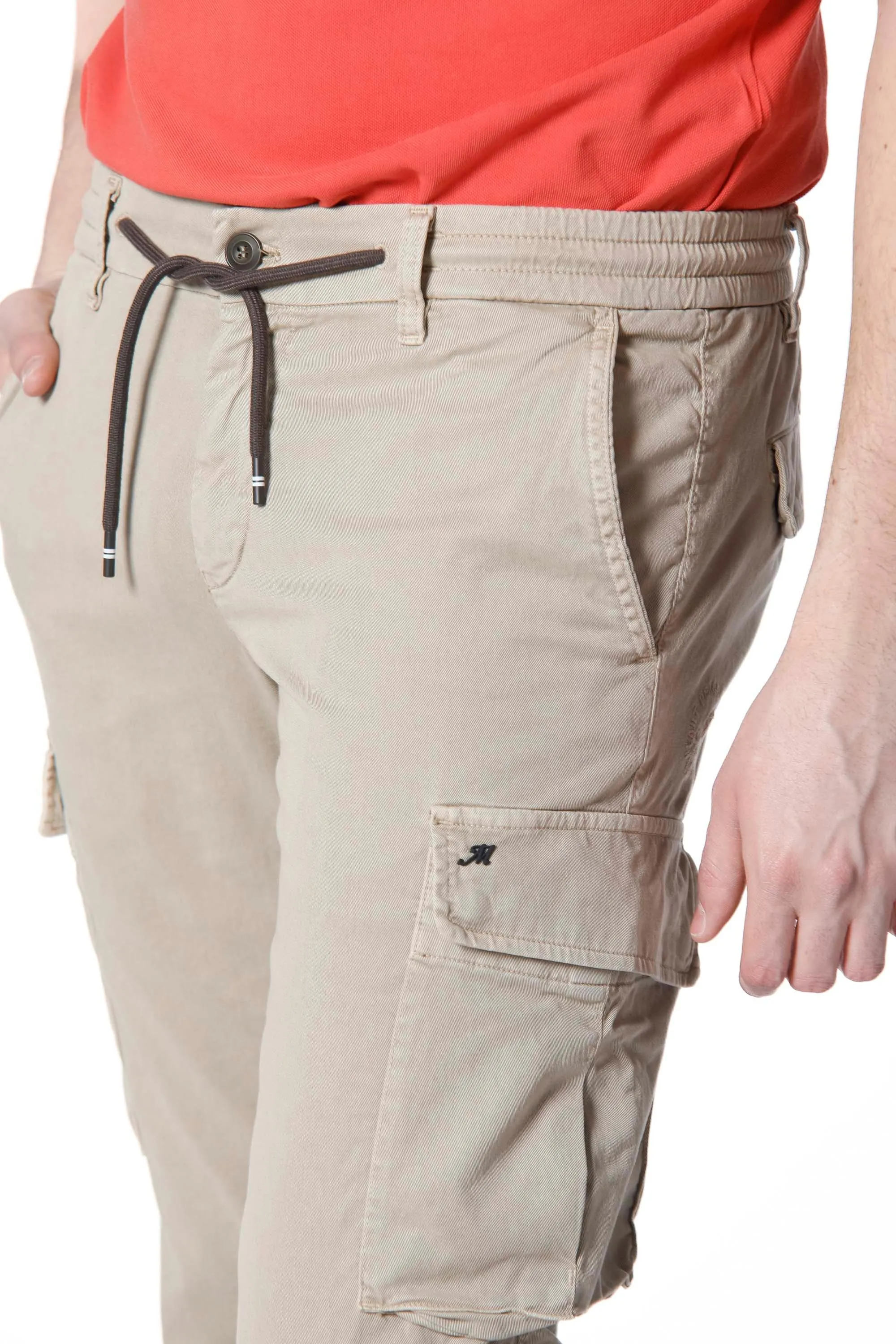 Chile Jogger man cargo pants in cotton and tencel extra slim sold by Mason's product image thumbnail 3