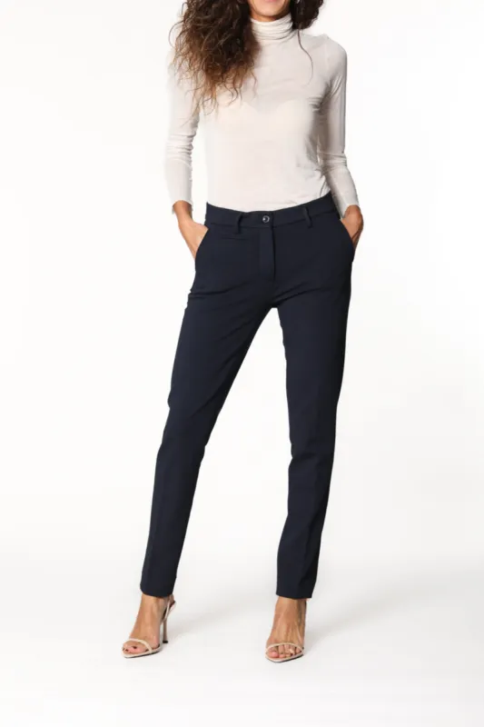 New York Slim woman technical jersey chino pants ① sold by Mason's