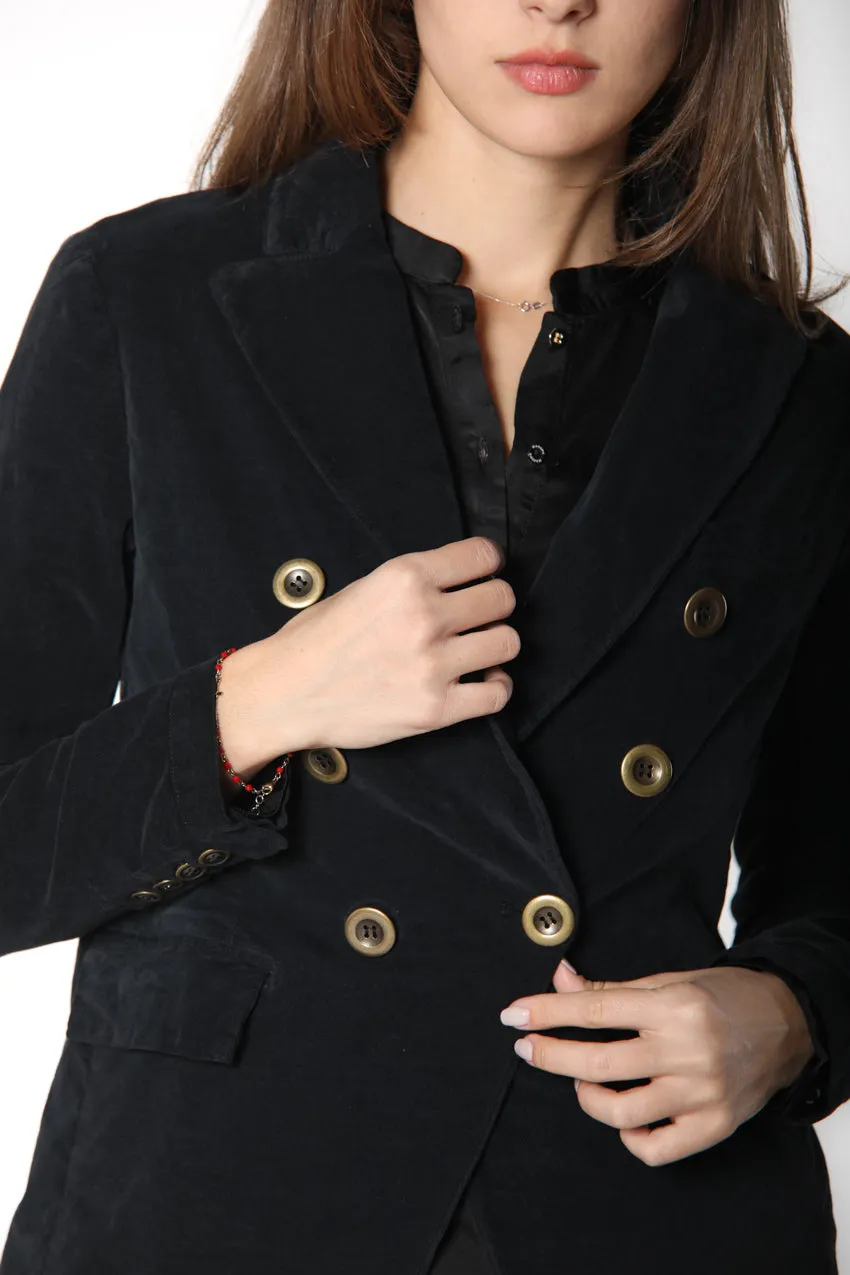 Caroline woman double breasted velvet blazer sold by Mason's product image thumbnail 4