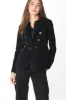Caroline woman double breasted velvet blazer sold by Mason's