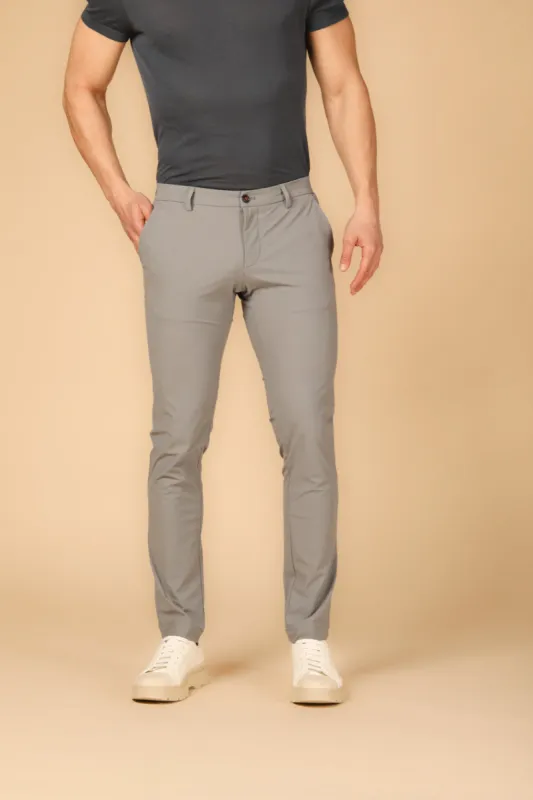 Milano Style Dynamic men's chino jogger pants in super technical jersey extra slim sold by Mason's