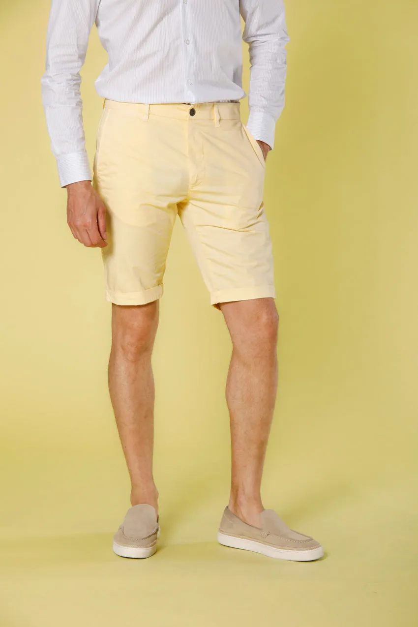 London men's chino bermuda in stretch gabardine regular fit ① sold by Mason's