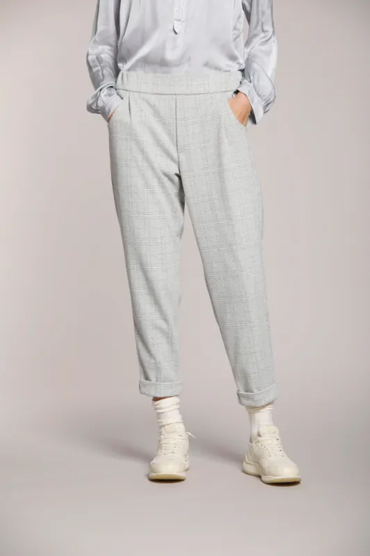 Easy Jogger woman chino pants in jersey with welt pattern relaxed sold by Mason's