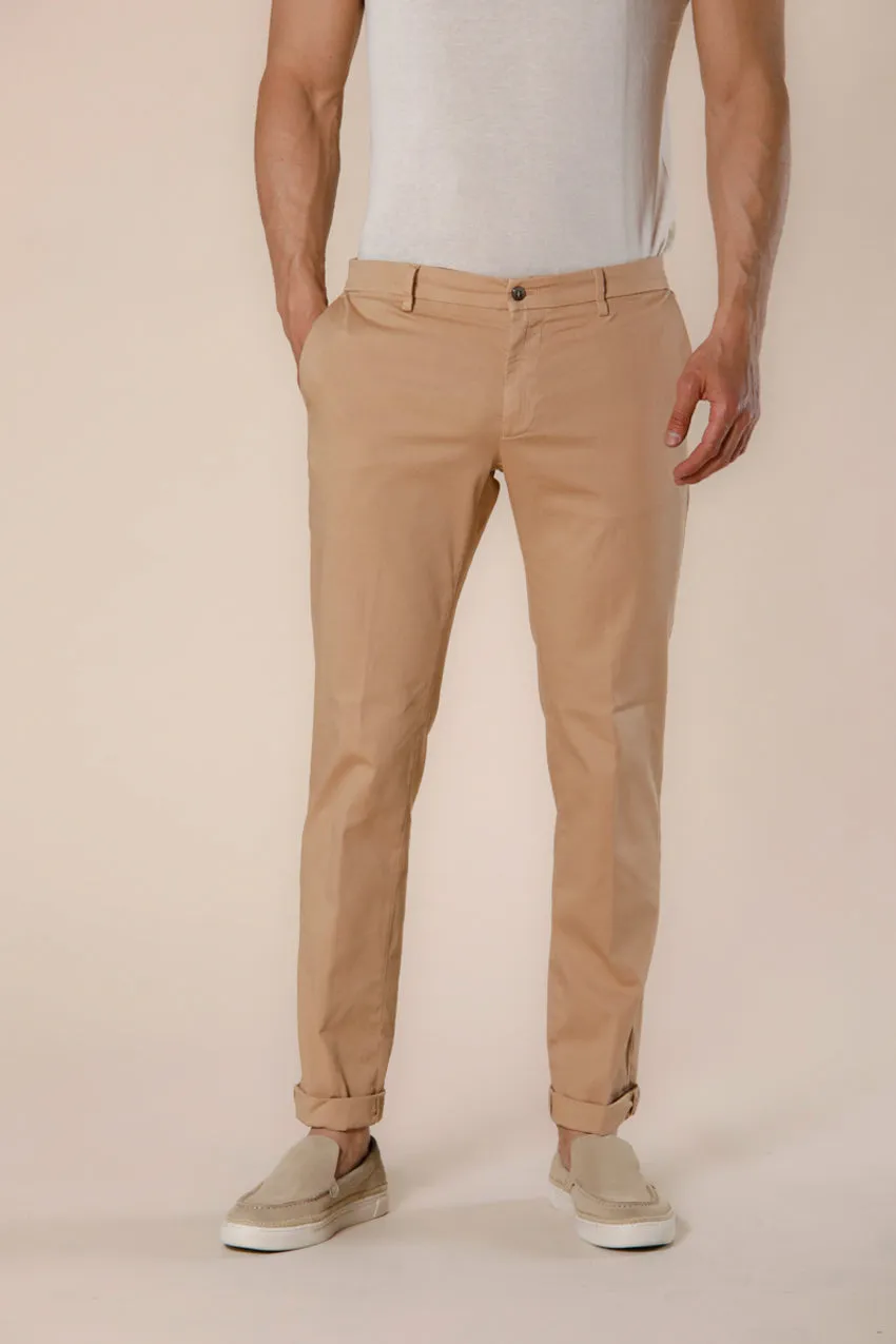 New York men's chino pants in stretch satin regular ① sold by Mason's