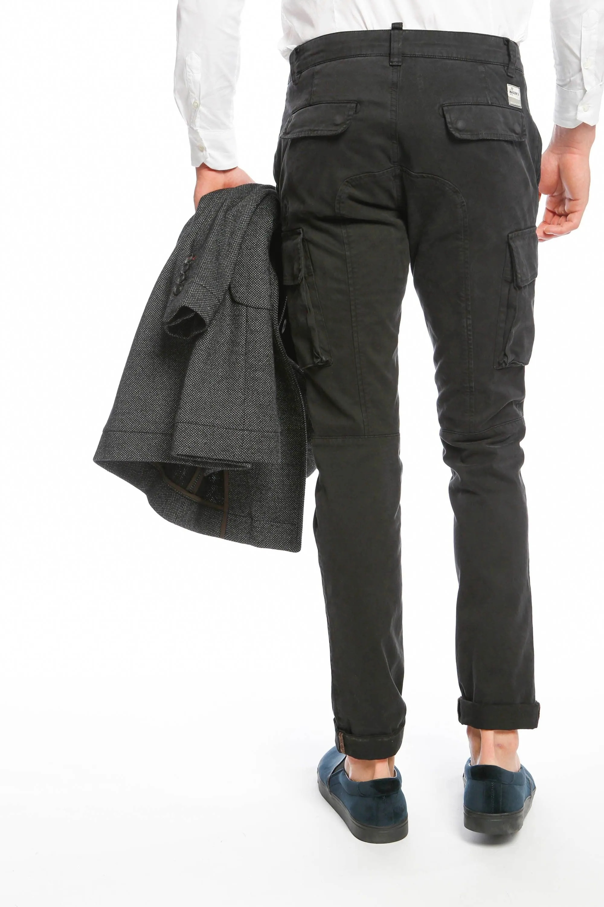 Chile man cargo pant in gabardine extra slim ① sold by Mason's product image thumbnail 4