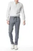 Milano Jogger man chino pants in linen and cotton extra slim sold by Mason's