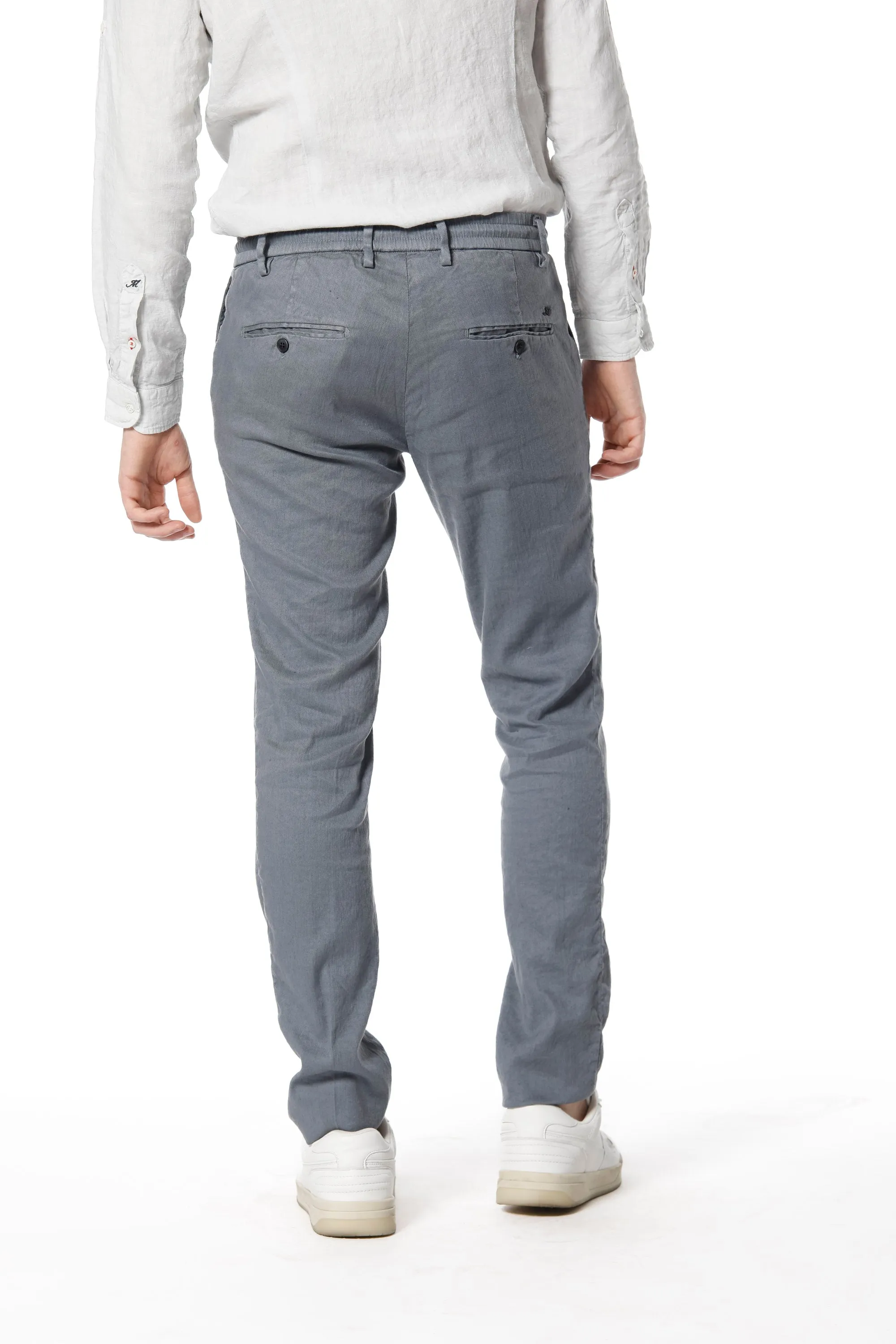 Milano Jogger man chino pants in linen and cotton extra slim sold by Mason's product image thumbnail 5