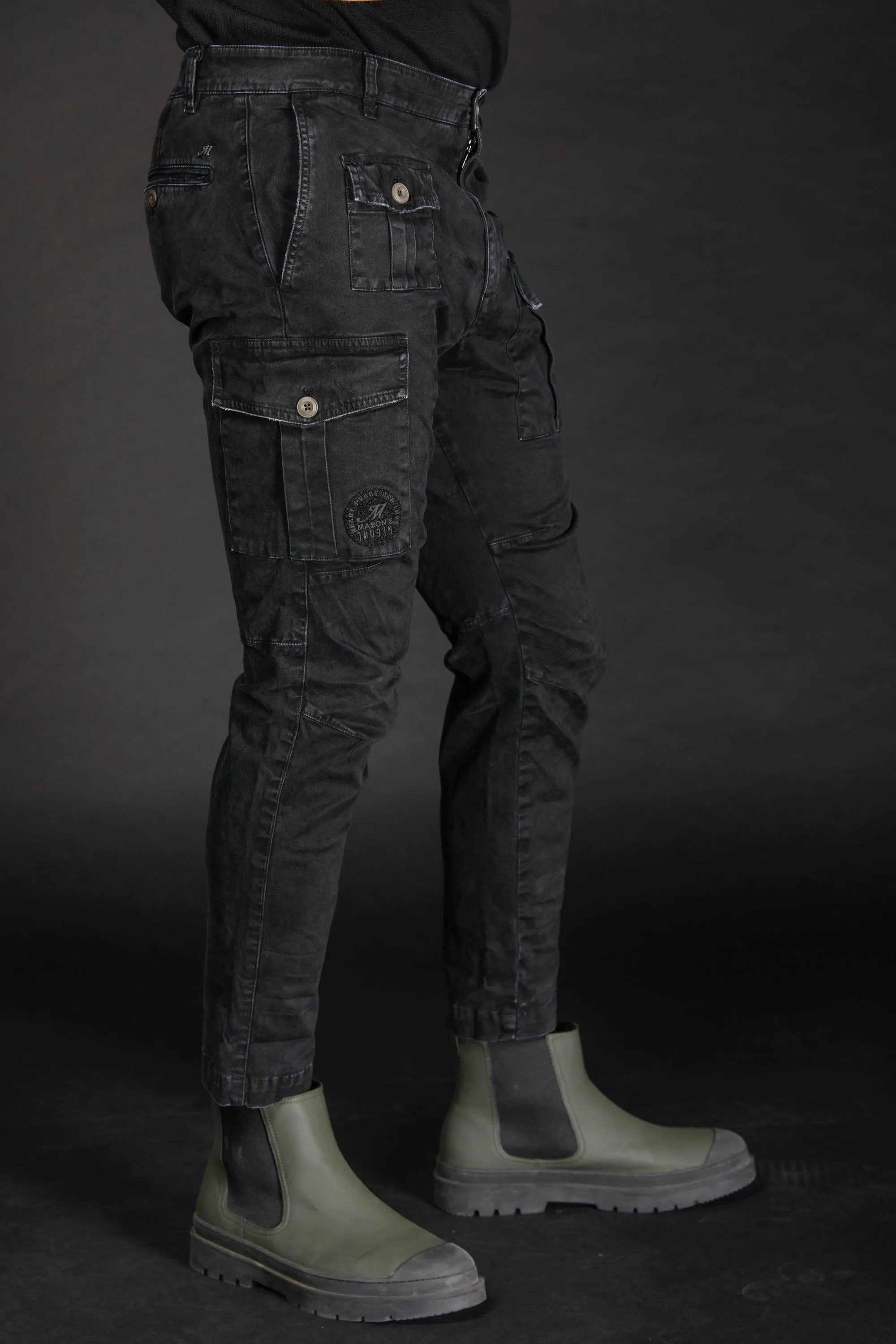 George Coolpocket man cargo pant in gabardine limited edition ① sold by Mason's product image thumbnail 5