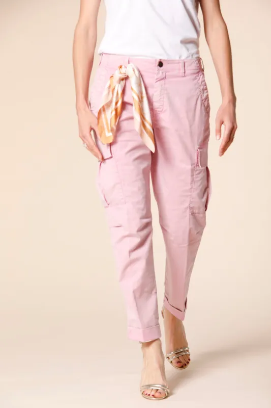 Judy Archivio W women's cargo pants in cotton twill icon washes relaxed sold by Mason's