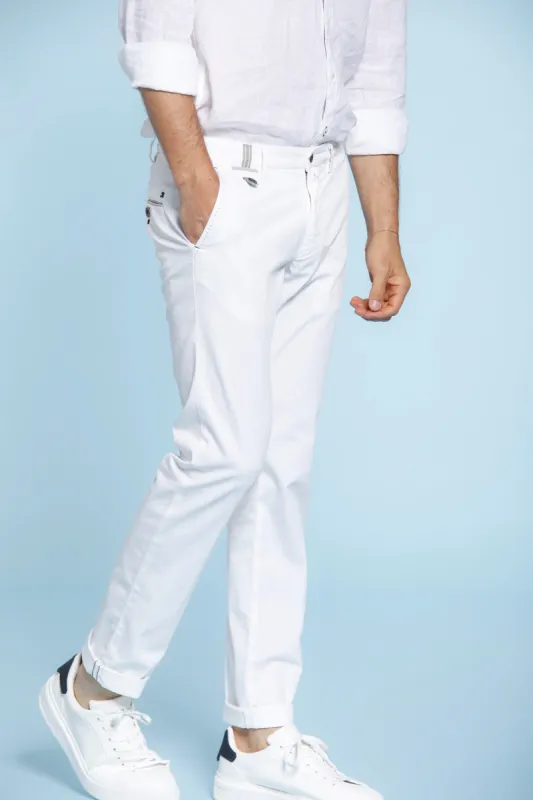 Torino Prestige man chino pants in stretch satin sold by Mason's