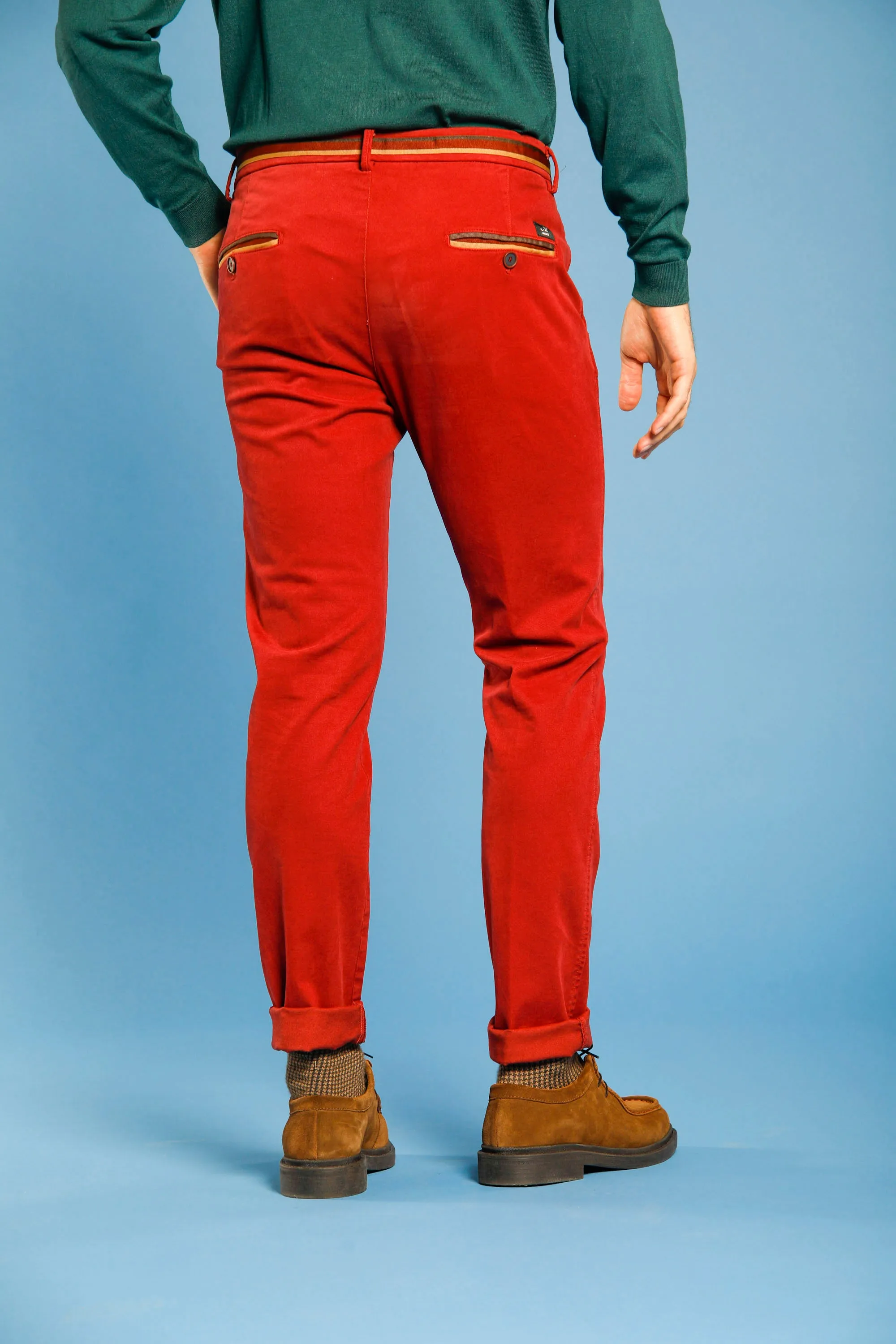 Torino Winter man gabardine and modal stretch chino pants slim sold by Mason's product image thumbnail 3