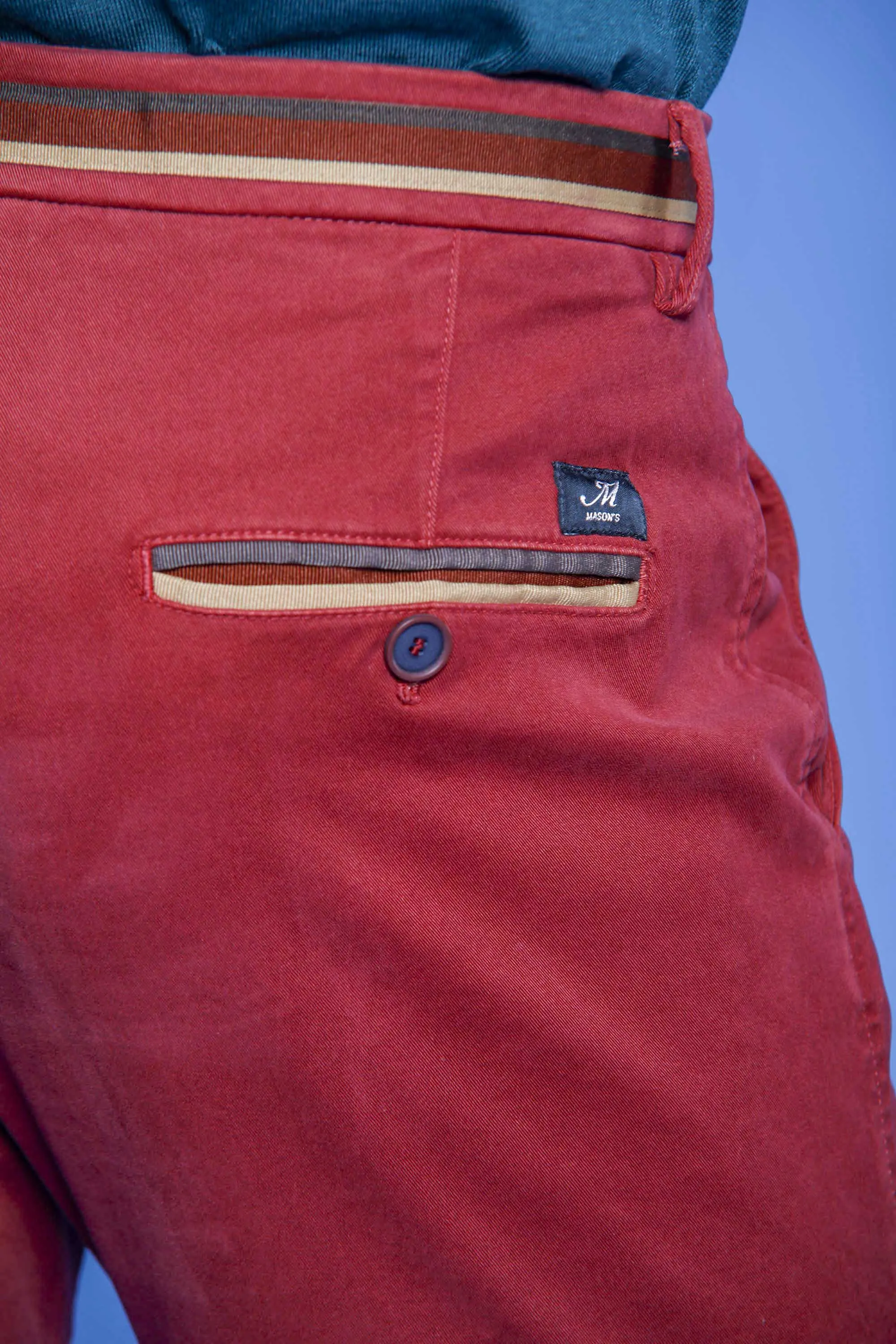 Torino Winter man gabardine and modal stretch chino pants slim sold by Mason's product image thumbnail 4