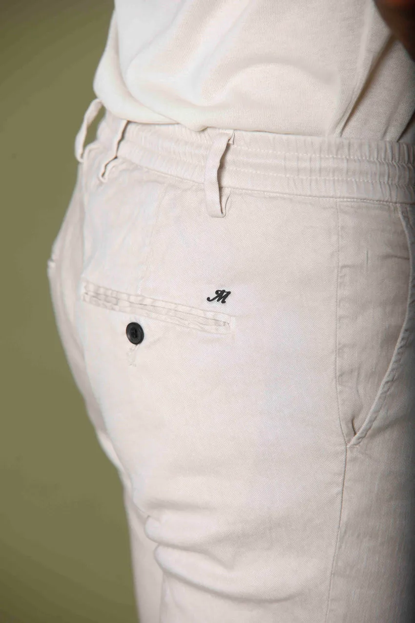 Milano Jogger men's chino jogger in cotton and linen extra slim sold by Mason's product image thumbnail 3