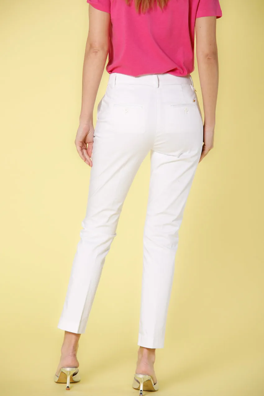 New York Slim women's chino pants in stretch satin slim ① sold by Mason's product image thumbnail 3