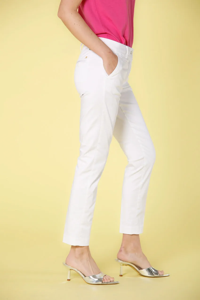 New York Slim women's chino pants in stretch satin slim ① sold by Mason's product image thumbnail 2
