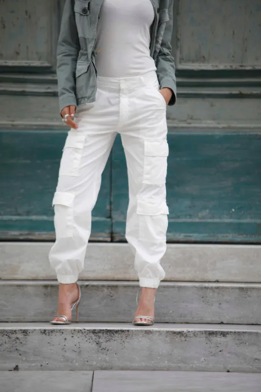 Evita Cargo woman cargo pants limited edition in cotton and nylon regular ① sold by Mason's
