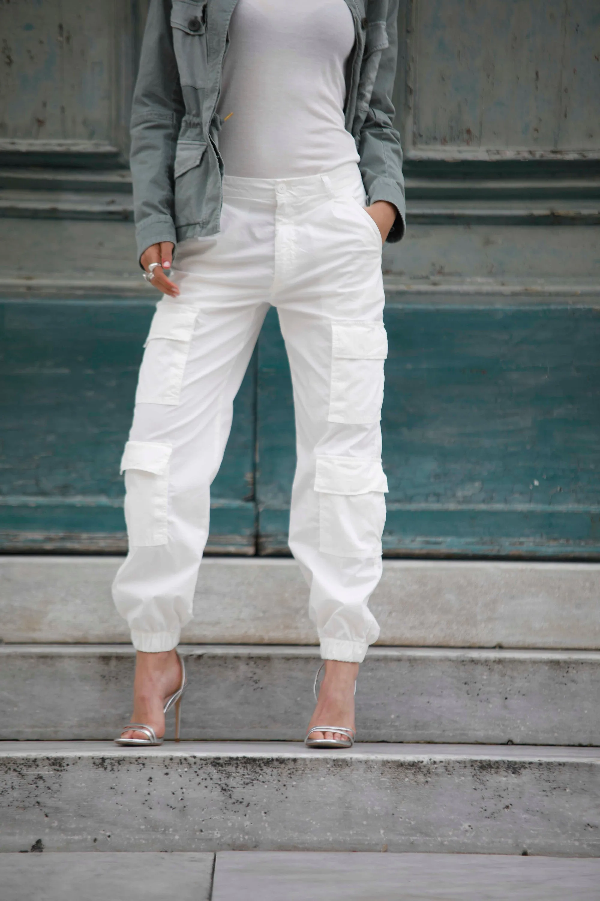 Evita Cargo woman cargo pants limited edition in cotton and nylon regular ① sold by Mason's