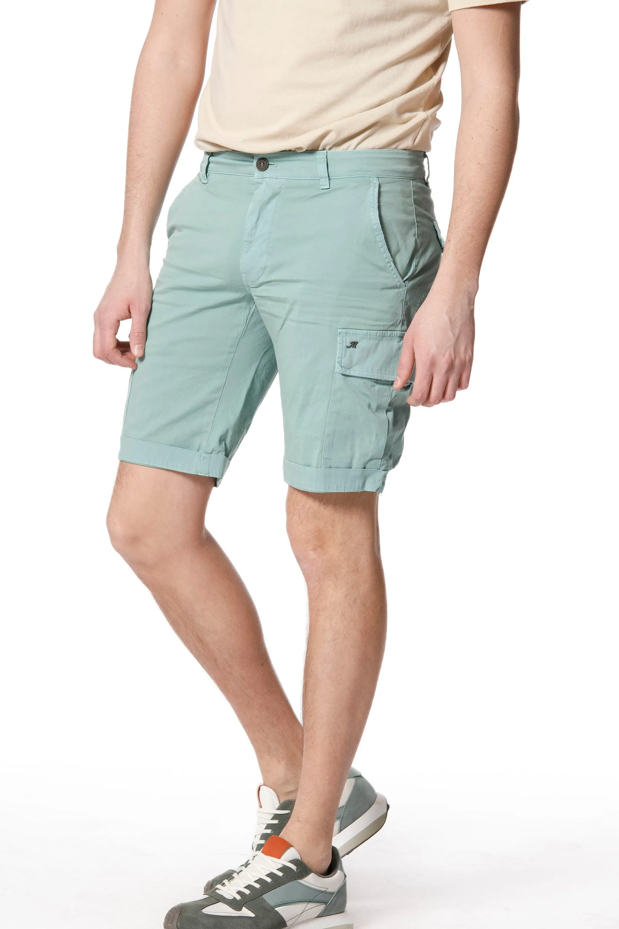 Chile man cargo bermuda in stretch satin regular ① sold by Mason's