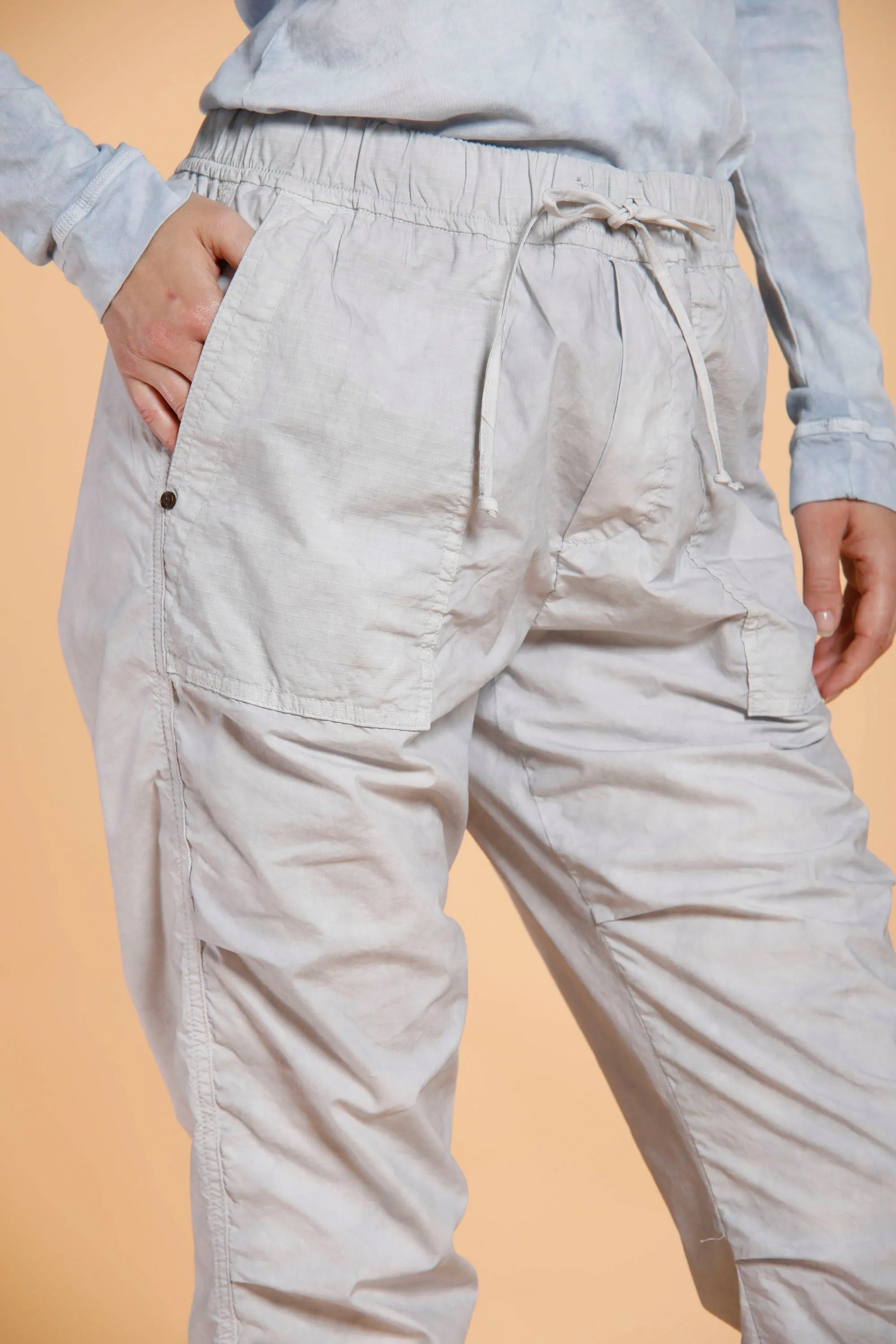 Fatigue Jogger woman chino pants in parachute canvas icon washes relaxed sold by Mason's product image thumbnail 3