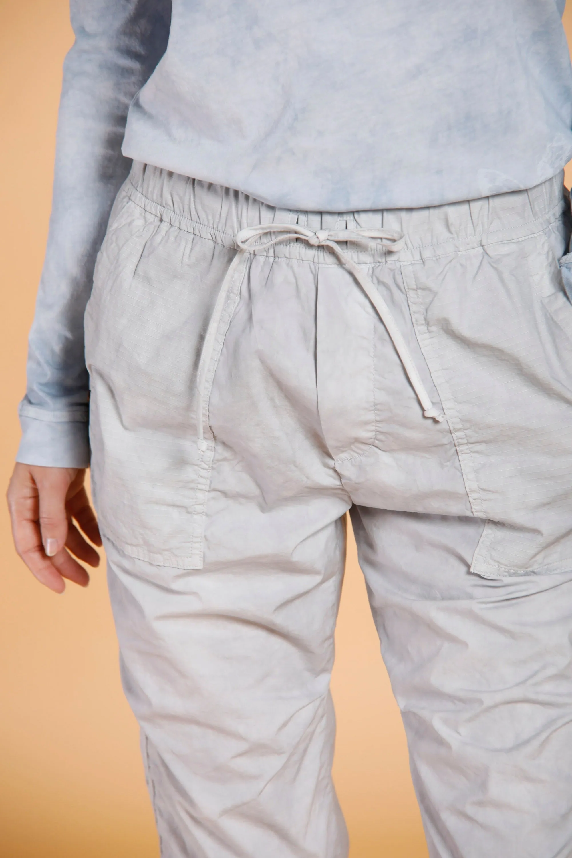 Fatigue Jogger woman chino pants in parachute canvas icon washes relaxed sold by Mason's product image thumbnail 2